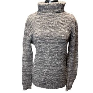 Farmer’s Market Iceland 100% Wool Brown Marled Turtleneck Sweater Women’s Size M